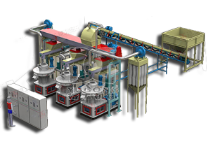 生物質顆粒機時產(chǎn)3-9噸生產(chǎn)線